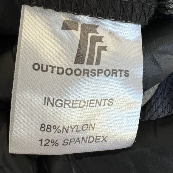 TRR Outdoor Sports Mens L Black Utility Pants Zip Pockets Belt Hiking Gorpcore - Picture 13 of 16